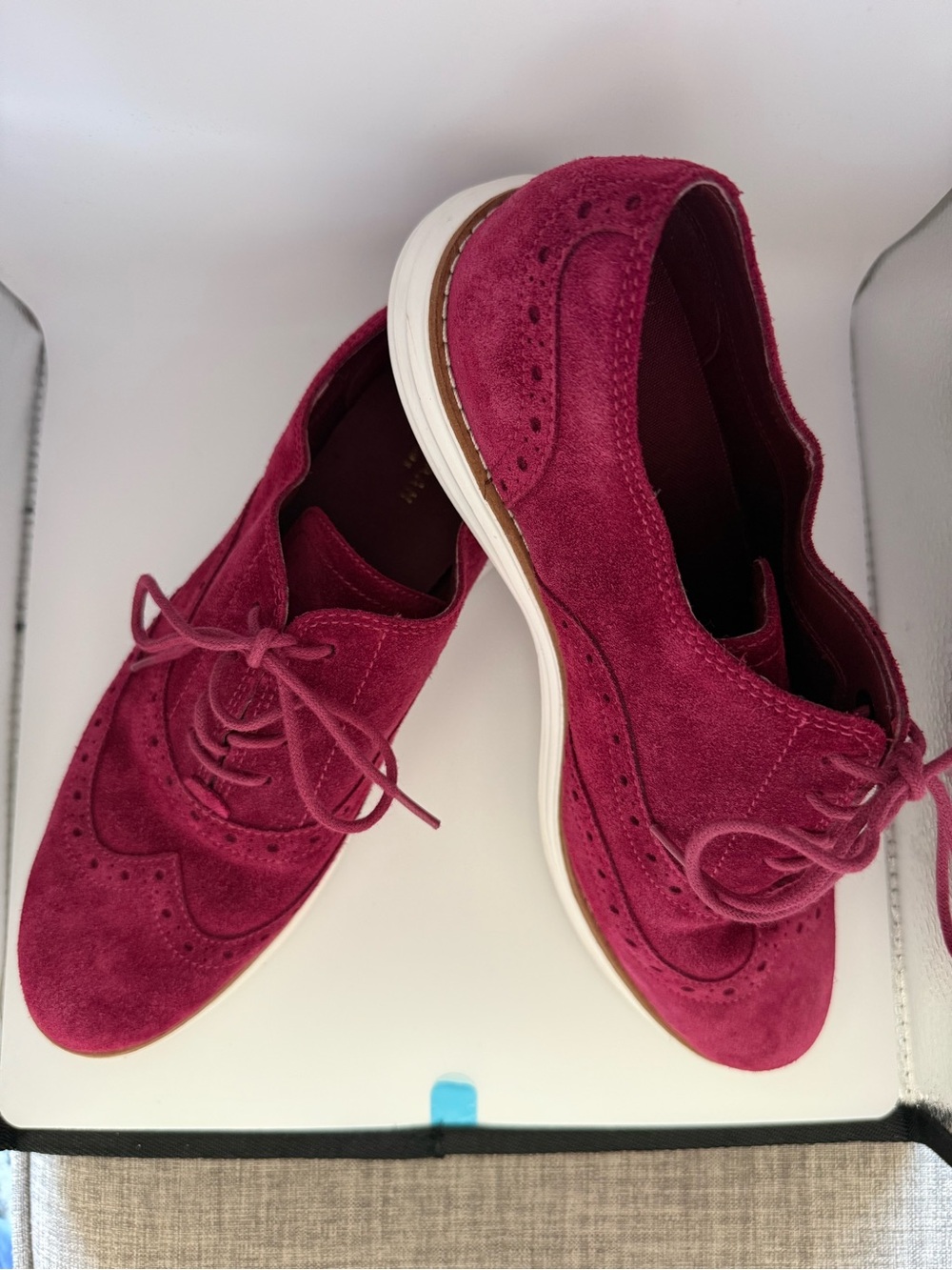 Cole Haan Grand OS Women's Maroon Red Suede